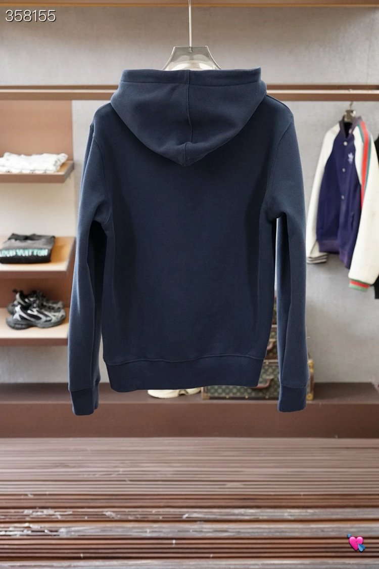 DiorDior classic CD embroidered hooded pure cotton men's fashionable casual hooded sweatshirt | Yoyu
