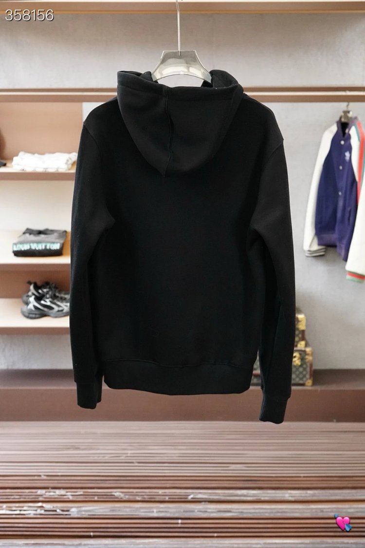 DiorDior classic CD embroidered hooded pure cotton men's fashionable casual hooded sweatshirt | Yoyu