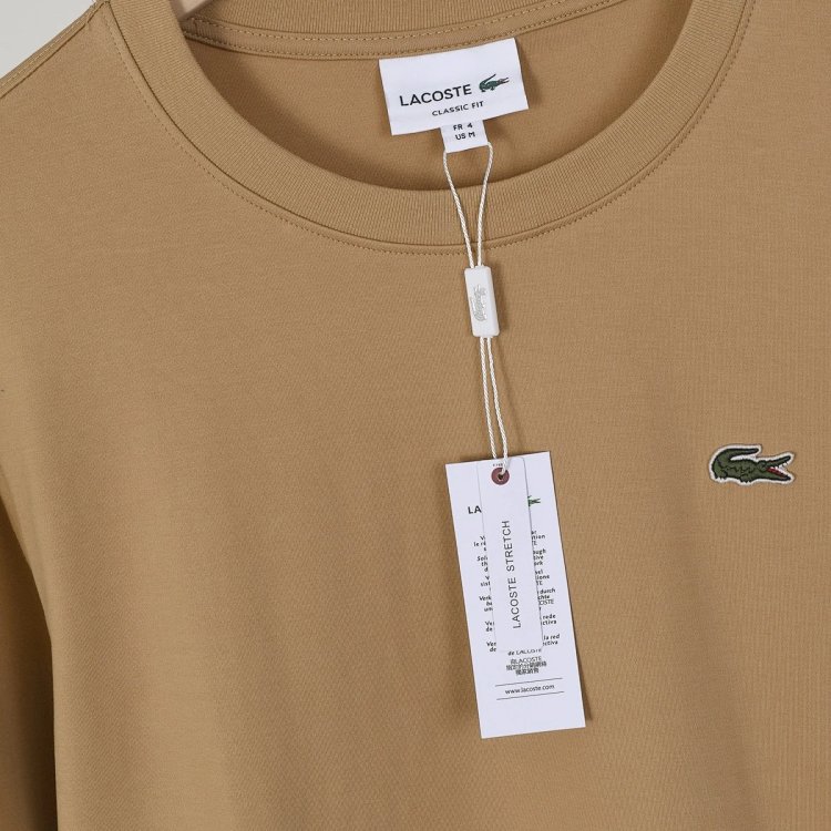 LACOSTE  French crocodile men's pure cotton round neck long sleeved T-shirt TH7307 | Yoyubuy Spreads