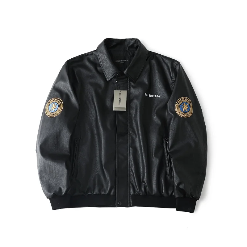 Balenciaga   Simulated PU leather jacket with loose fit | Yoyubuy Spreadsheet