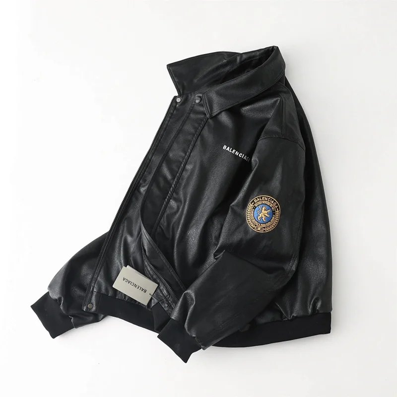 Balenciaga   Simulated PU leather jacket with loose fit | Yoyubuy Spreadsheet