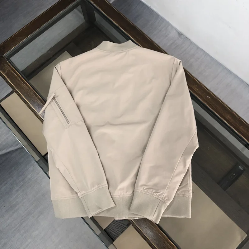Prada men's jacket baseball collar zipper jacket cardigan solid color men's casual | Yoyubuy Spreads
