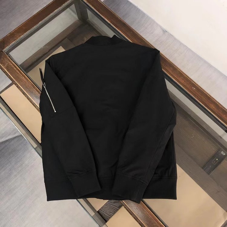 Prada men's jacket baseball collar zipper jacket cardigan solid color men's casual | Yoyubuy Spreads