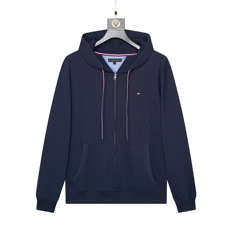 TommySweatshirt men's hooded cardigan Tommy men's sweatshirt casual hooded sweatshirt