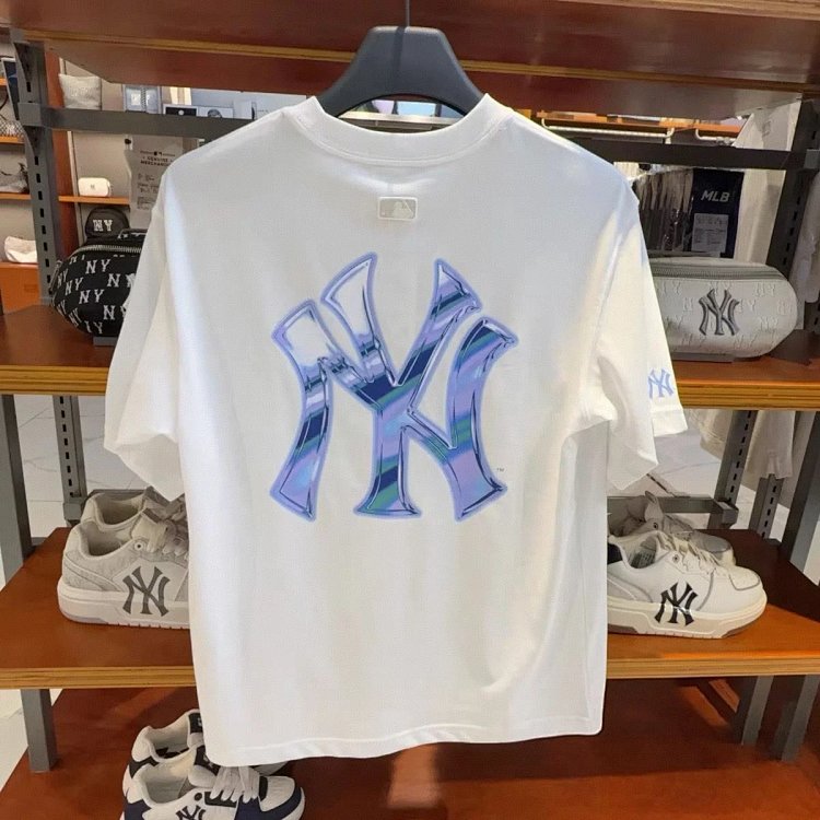 MLBLight luxury short sleeved t-shirt men's round neck half sleeved top unisex | Yoyubuy Spreadsheet