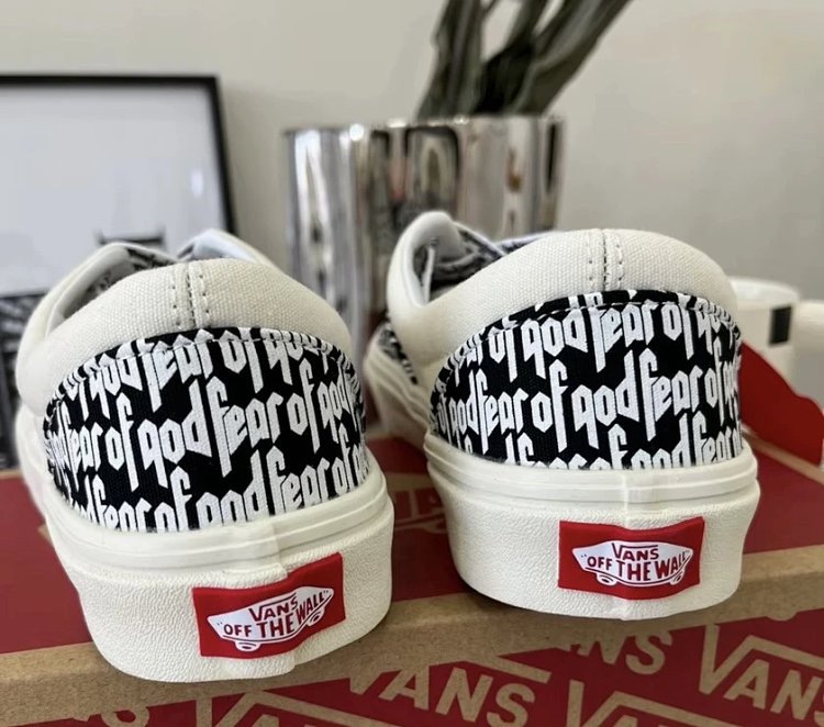 Vans board shoes, one foot low cut shoesFear of God x Vans Era 95 dx white black fog  | Yoyubuy Spre