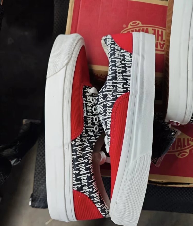 Vans board shoes, one foot low cut shoesFear of God x Vans Era 95 dx white black fog  | Yoyubuy Spre