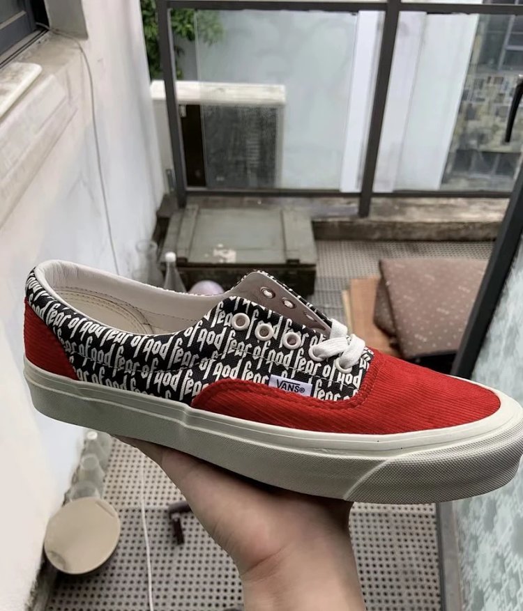 Vans board shoes, one foot low cut shoesFear of God x Vans Era 95 dx white black fog  | Yoyubuy Spre