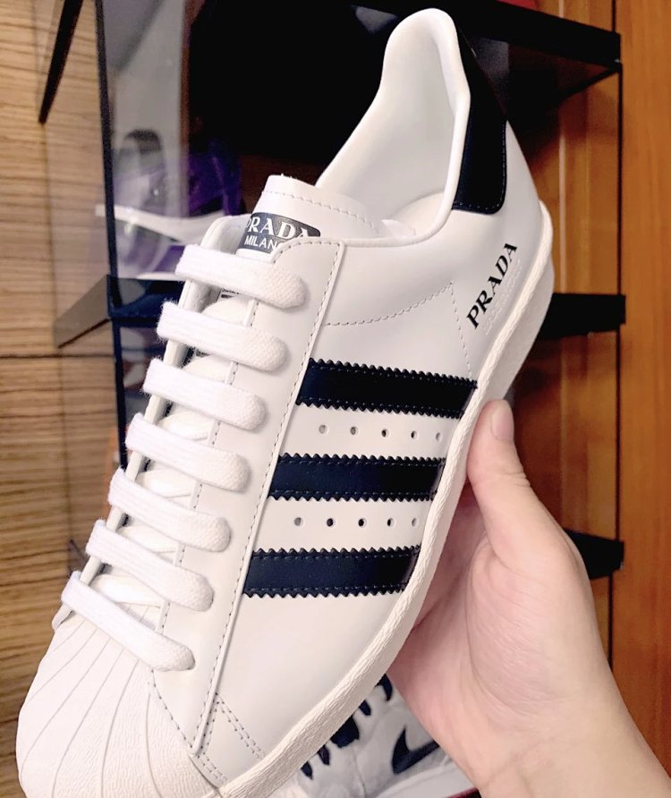 Adidas Shell Head Prada Co branded Board Shoes Sports and Leisure ShoesPRADA x adidas originals SUPE