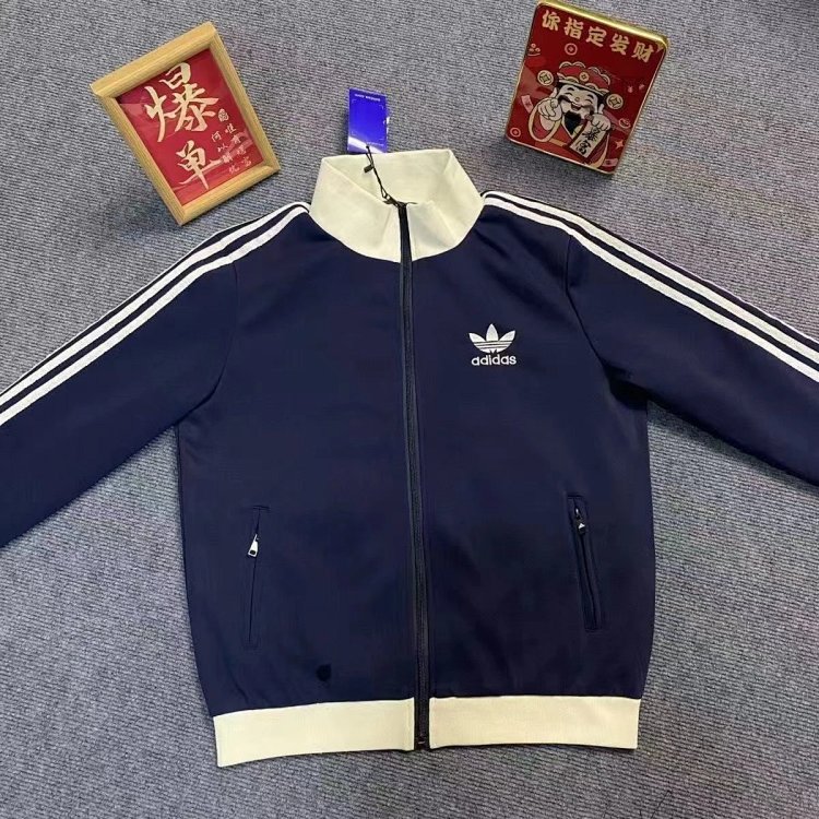 Adidas Clover Jacket Double Zipper Men's and Women's Embroidered Trendy Jacket | Yoyubuy Spreadsheet