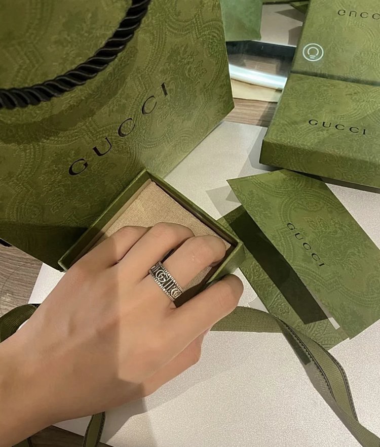 Couple Pair Ring 925 Silver Gucci GUUCI Vintage Double G Ring Vintage Vintage Vintage | Yoyubuy Spre