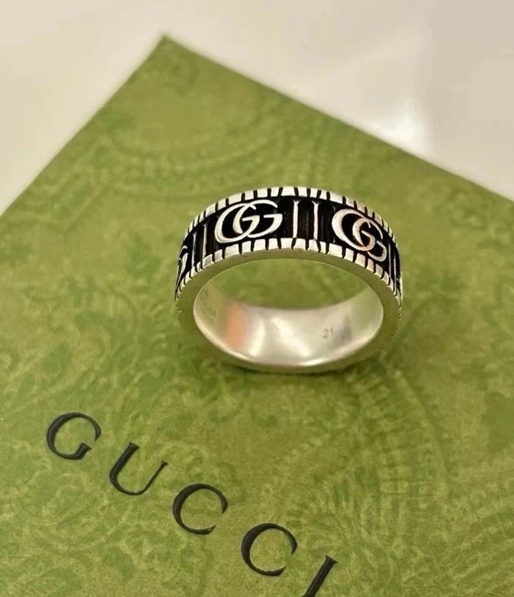 Couple Pair Ring 925 Silver Gucci GUUCI Vintage Double G Ring Vintage Vintage Vintage | Yoyubuy Spre