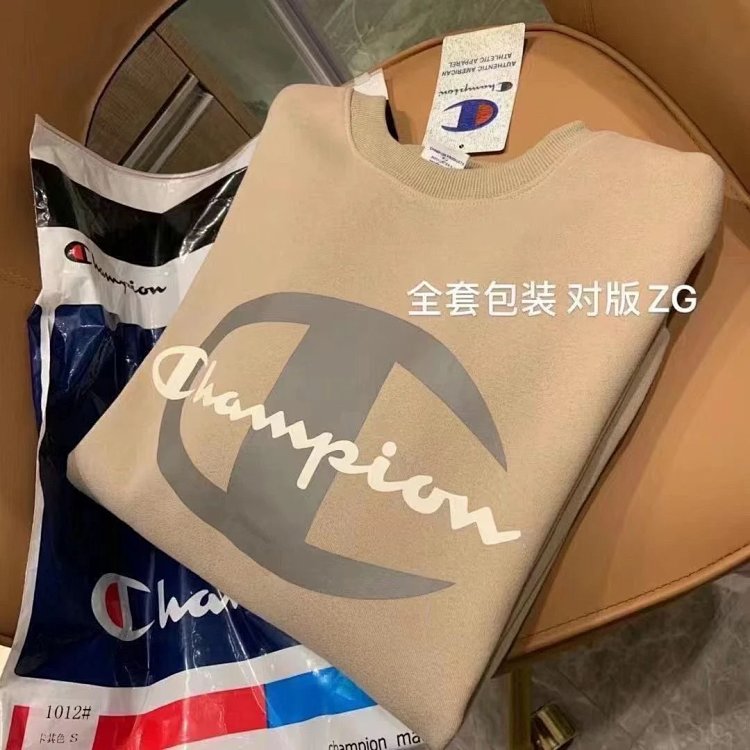 Champion plus velvet sweatshirt long sleeved unisex couple casual pullover sports top trendy | Yoyub
