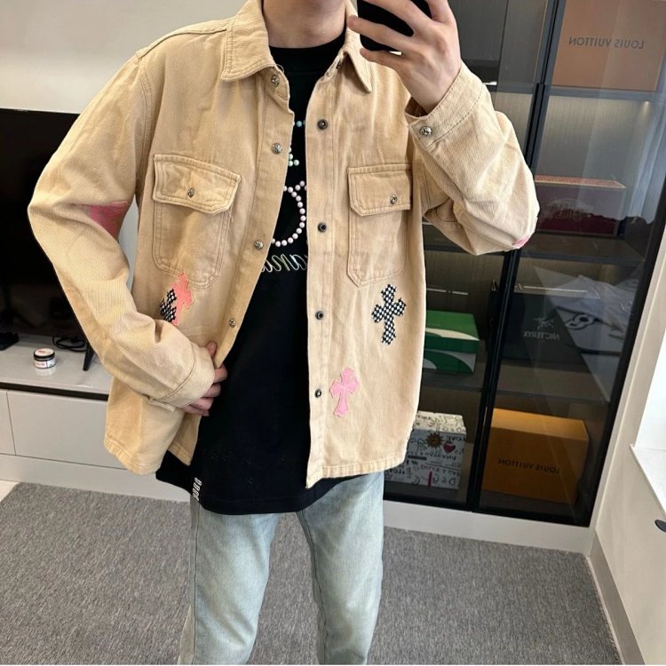 7743715359 Light Luxury Cowboy Coat Spring and Autumn Same Style Trendy Brand Men's Clothing | Yoyub