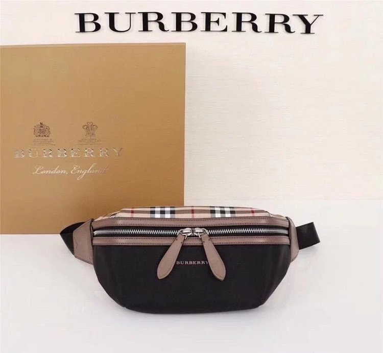 Burberry contrasting waist bag crossbody bag chest bag unisex