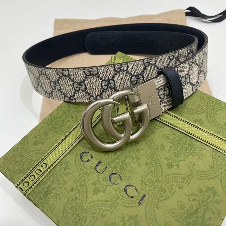 Gucci men's and women's belt PVC distressed calf leather vintage | Yoyubuy Spreadsheet