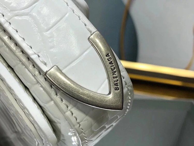 Balenciaga Crocodile Pattern Head Layer Calfskin Single Shoulder Handheld Underarm Bag Women's Bag |