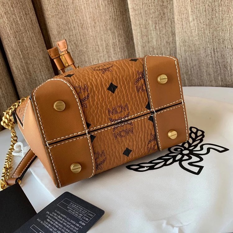 MCM Mini Drawstring Bucket Bag Imported Original Single Handbag Shoulder Bag Crossbody Bag | Yoyubuy