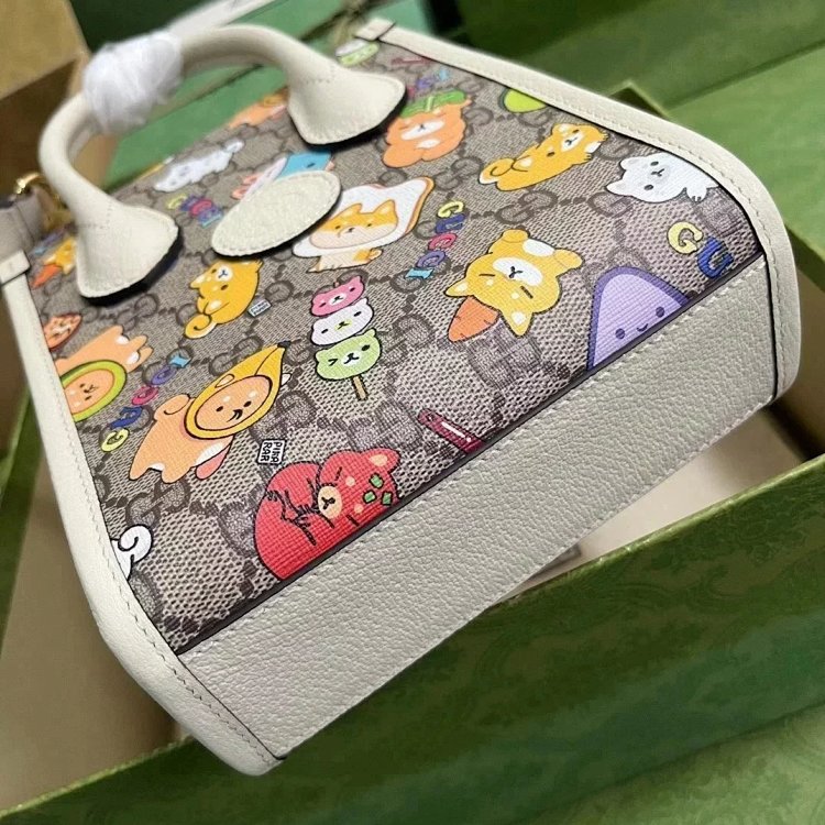 Gucci animal print mini tote bag music score bag crossbody bag shoulder bag unisex 699406 | Yoyubuy