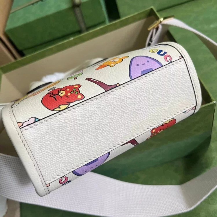 Gucci animal print mini tote bag music score bag crossbody bag shoulder bag unisex 699406 | Yoyubuy
