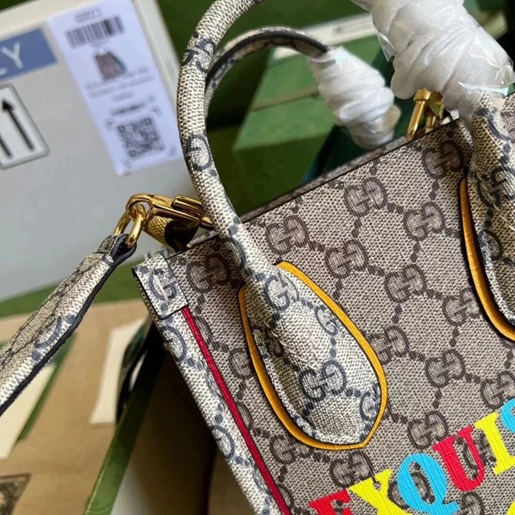 Gucci animal print mini tote bag music score bag crossbody bag shoulder bag unisex 699406 | Yoyubuy