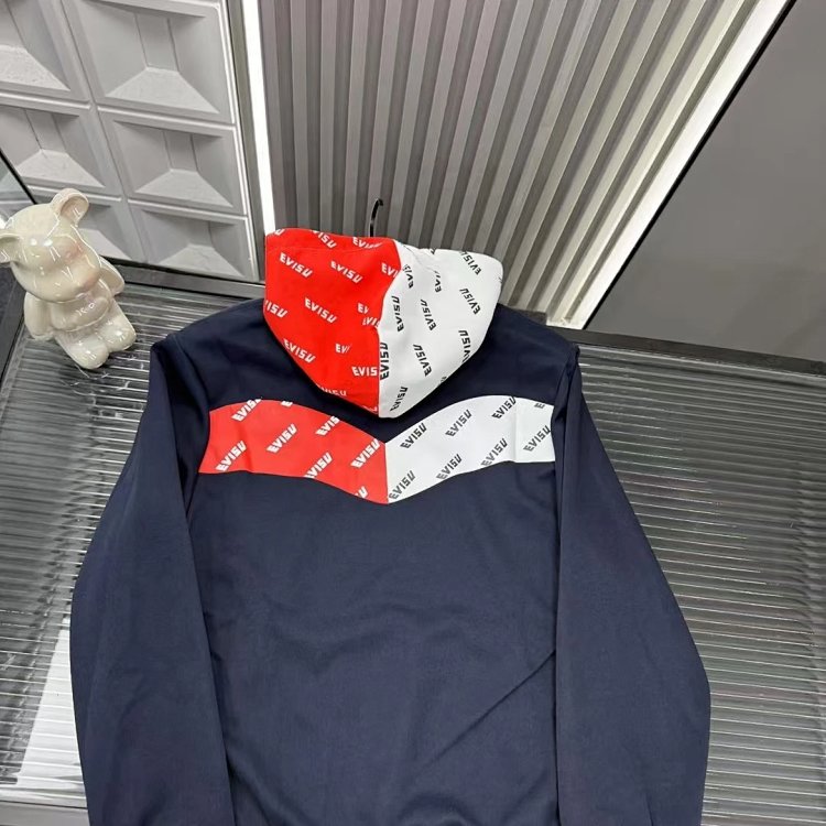 EVISU hooded red and white hoodie | Yoyubuy Spreadsheet