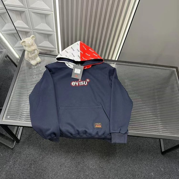 EVISU hooded red and white hoodie | Yoyubuy Spreadsheet