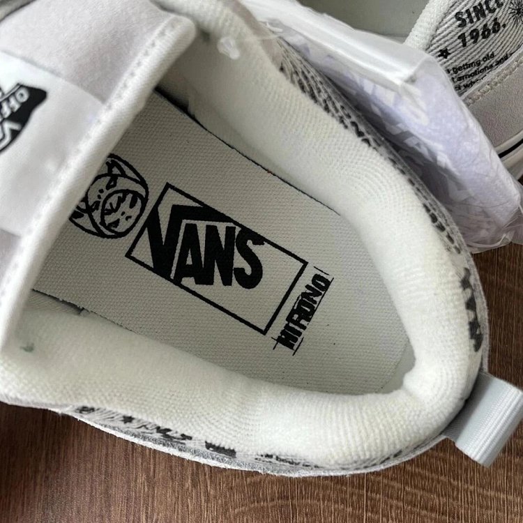 VANS Bubble Matt Ono Co branded Grey White Graffiti Casual Canvas Shoes | Yoyubuy Spreadsheet
