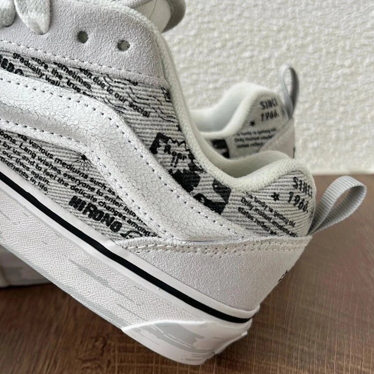 VANS Bubble Matt Ono Co branded Grey White Graffiti Casual Canvas Shoes | Yoyubuy Spreadsheet