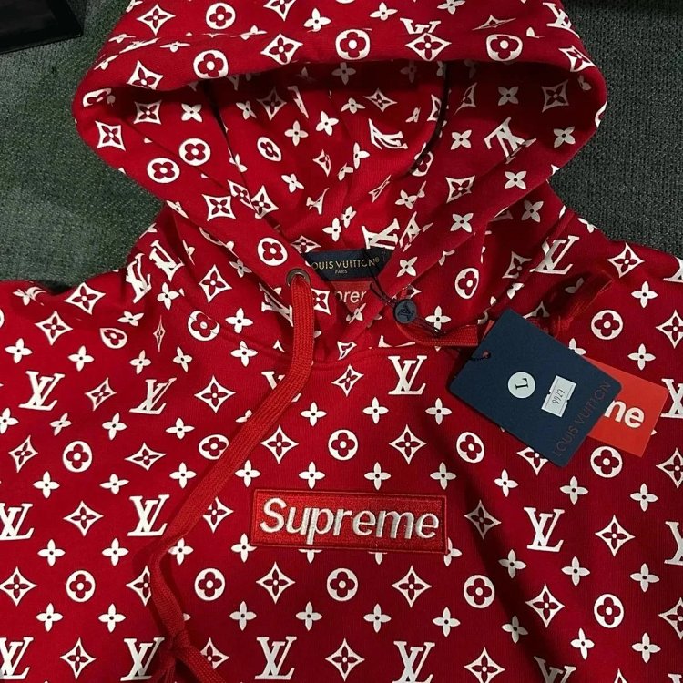 Supreme Co branded Full Print Red Hoodie | Yoyubuy Spreadsheet