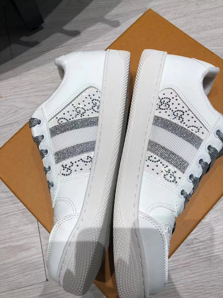 GUCCI dirty shoes, white rhinestone style fashionable board shoes | Yoyubuy Spreadsheet