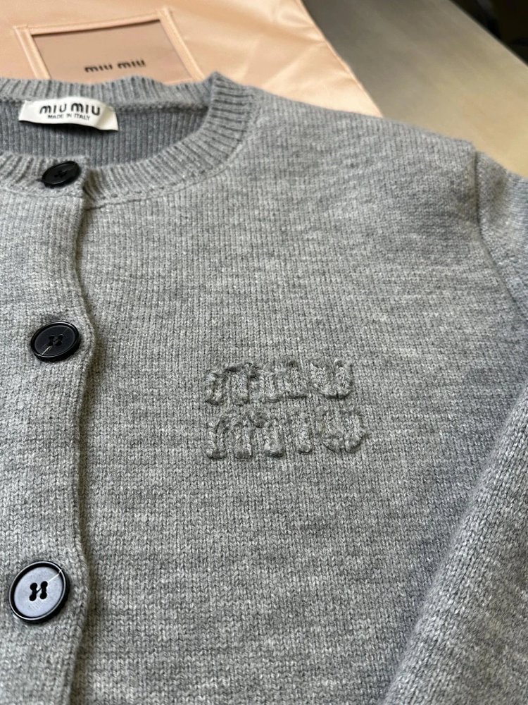 Miumiu Knitted Cardigan Trendy Sweater | Yoyubuy Spreadsheet