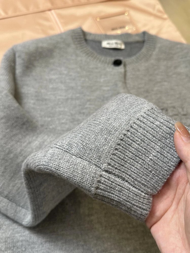 Miumiu Knitted Cardigan Trendy Sweater | Yoyubuy Spreadsheet