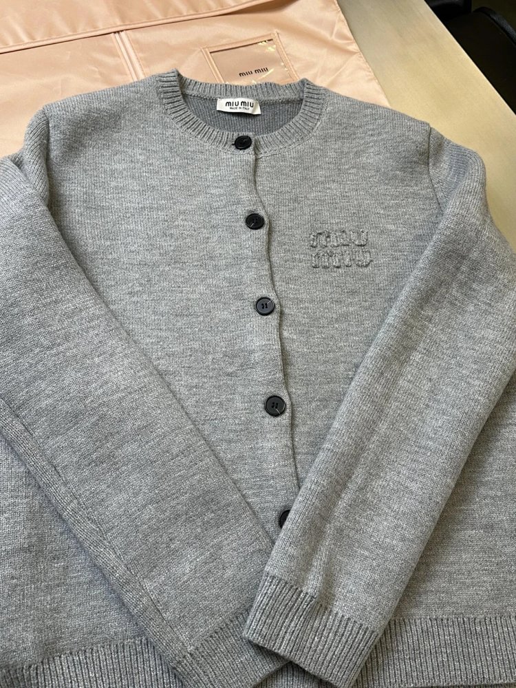 Miumiu Knitted Cardigan Trendy Sweater | Yoyubuy Spreadsheet