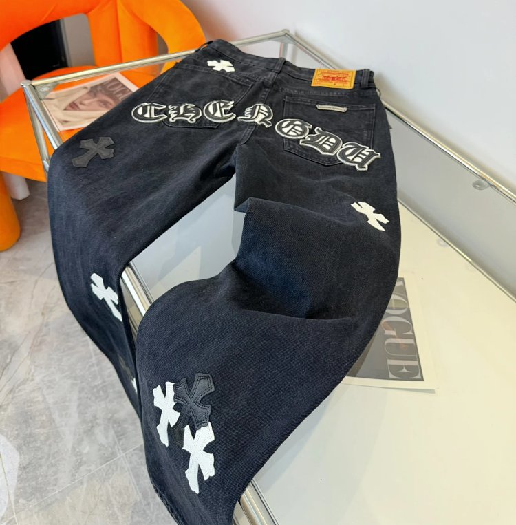 Chrome Hearts  High Street American Limited Loose Trendy Brand Washed Pants | Yoyubuy Spreadsheet
