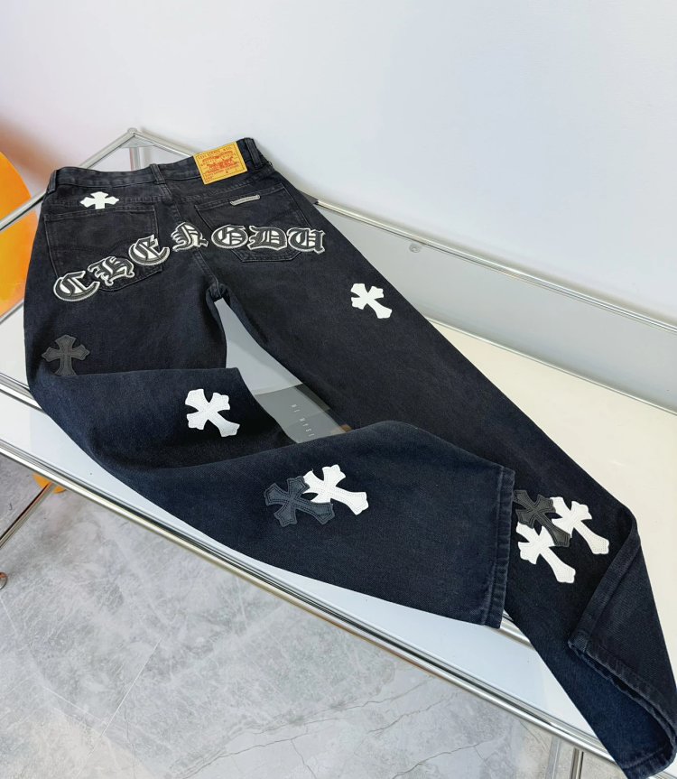 Chrome Hearts  High Street American Limited Loose Trendy Brand Washed Pants | Yoyubuy Spreadsheet