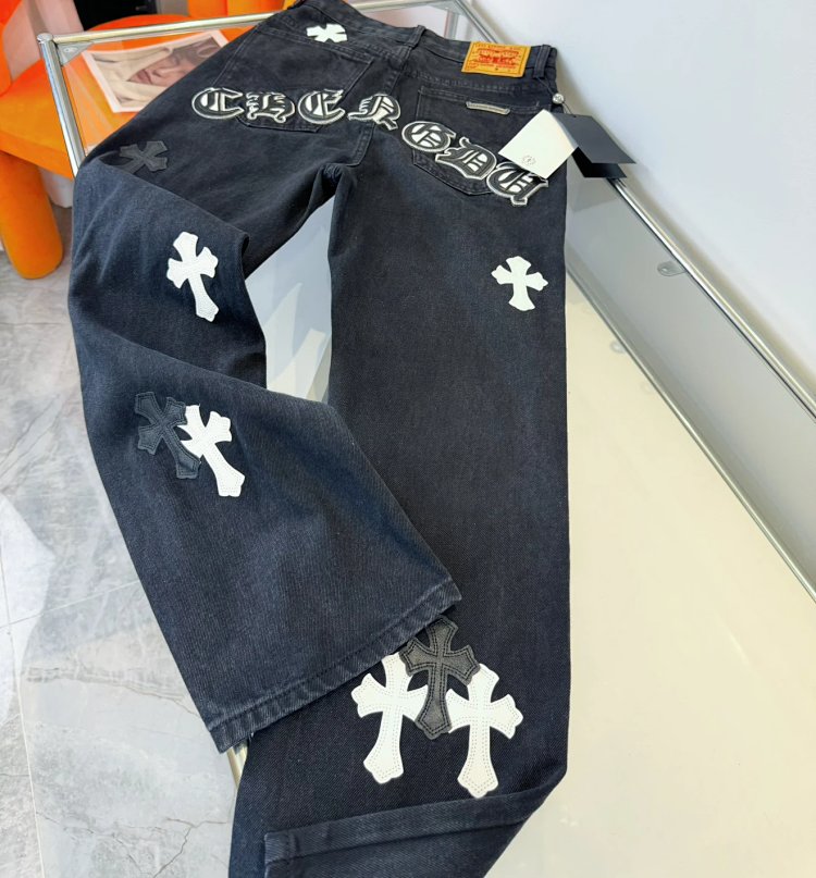 Chrome Hearts  High Street American Limited Loose Trendy Brand Washed Pants | Yoyubuy Spreadsheet