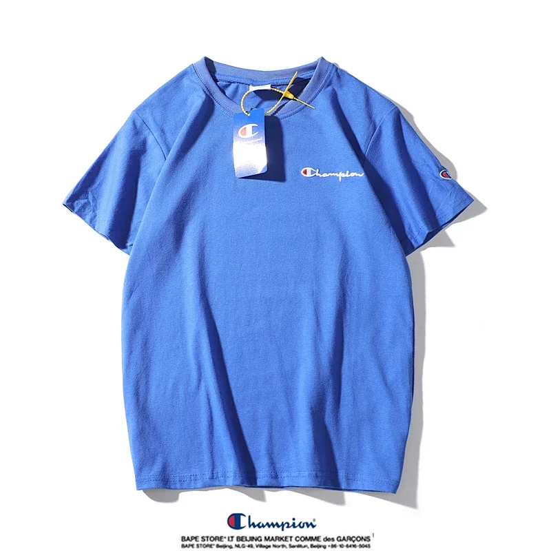Champion small label pure cotton round neck short sleeved T-shirt | Yoyubuy Spreadsheet