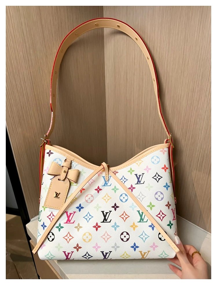 Louis Vuitton white tri colored CarryAll handbag | Yoyubuy Spreadsheet