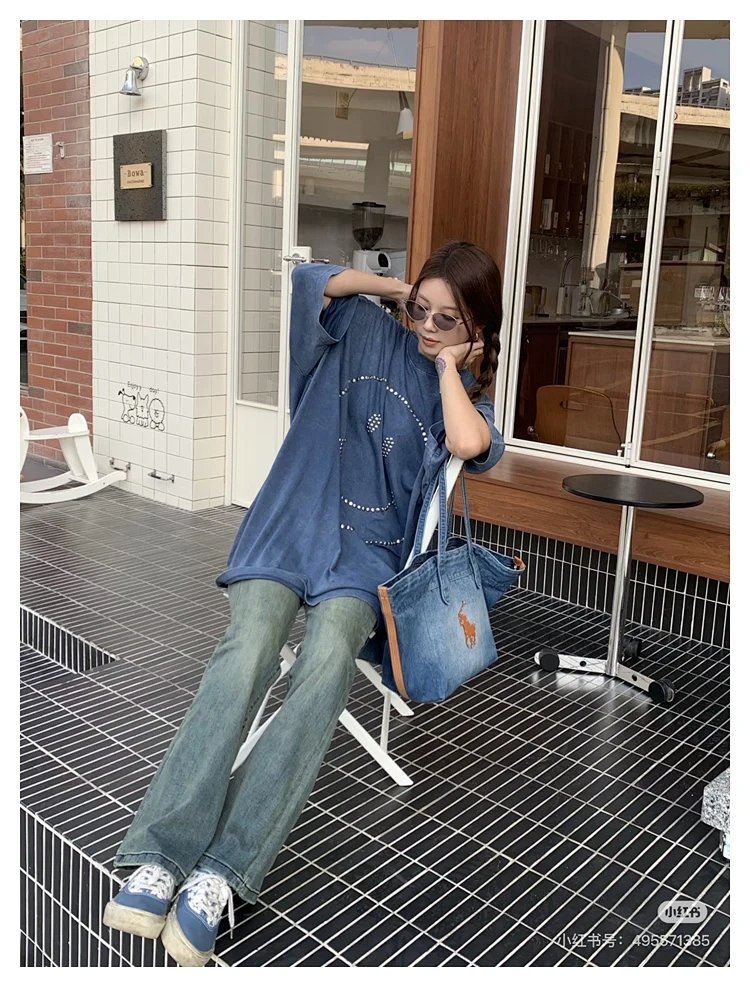 Ralph Lauren  Washed denim blue tote bag | Yoyubuy Spreadsheet