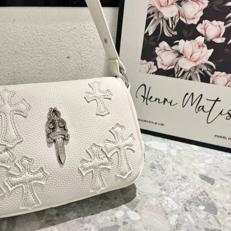 Chrome Hearts  Retro high-end lychee patterned shoulder bag | Yoyubuy Spreadsheet