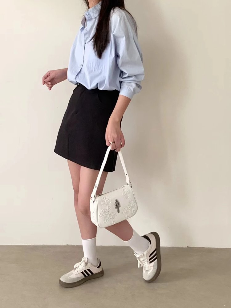 Chrome Hearts  Retro high-end lychee patterned shoulder bag | Yoyubuy Spreadsheet