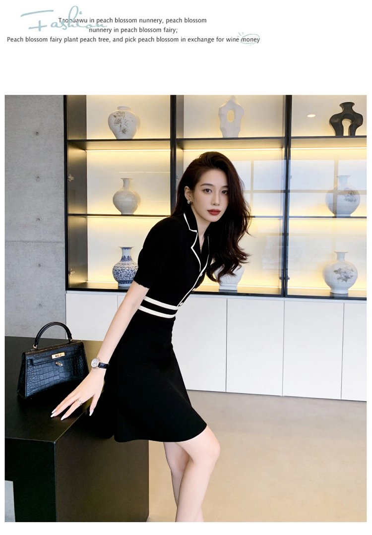 Summer Ice Silk Knitted French Dress | Yoyubuy Spreadsheet
