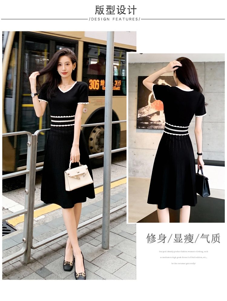 Summer new French Hepburn style small black dress | Yoyubuy Spreadsheet