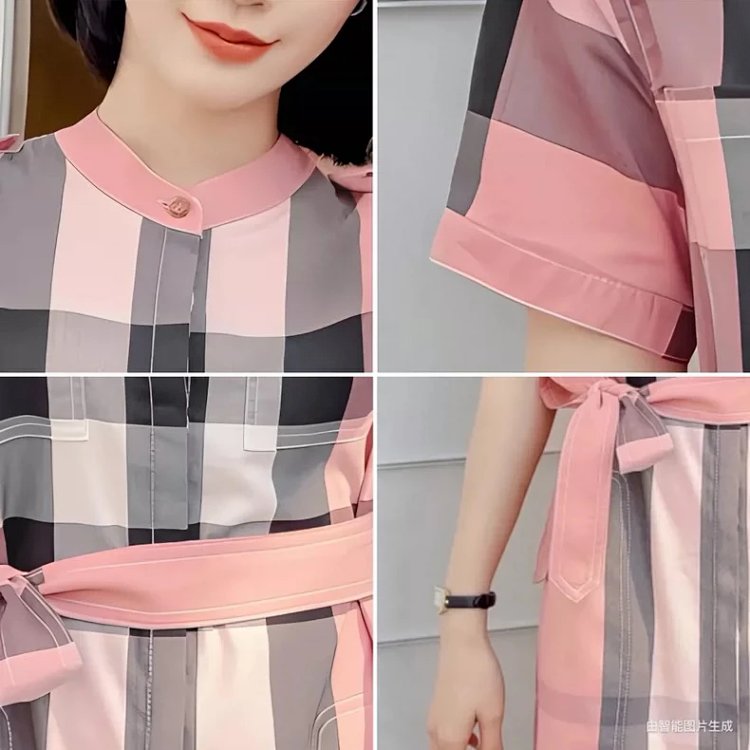 Burberry  British style casual mid length shirt skirt with floral patterns | Yoyubuy Spreadsheet