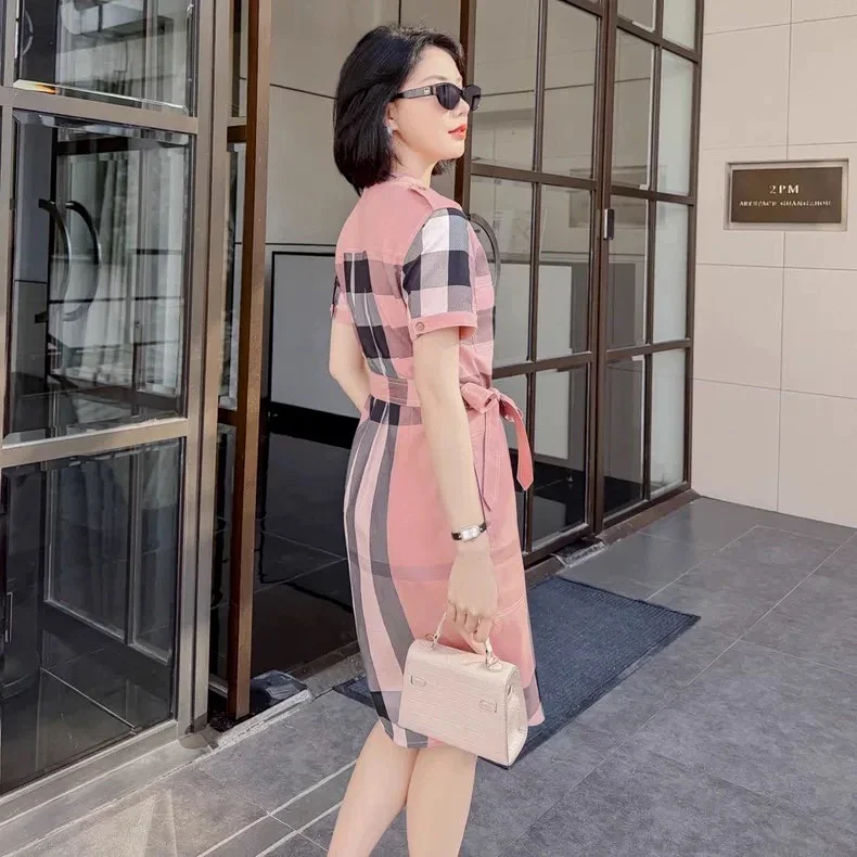 Burberry  British style casual mid length shirt skirt with floral patterns | Yoyubuy Spreadsheet