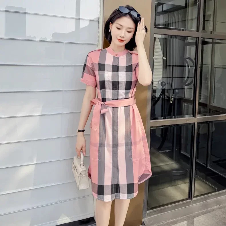 Burberry  British style casual mid length shirt skirt with floral patterns | Yoyubuy Spreadsheet