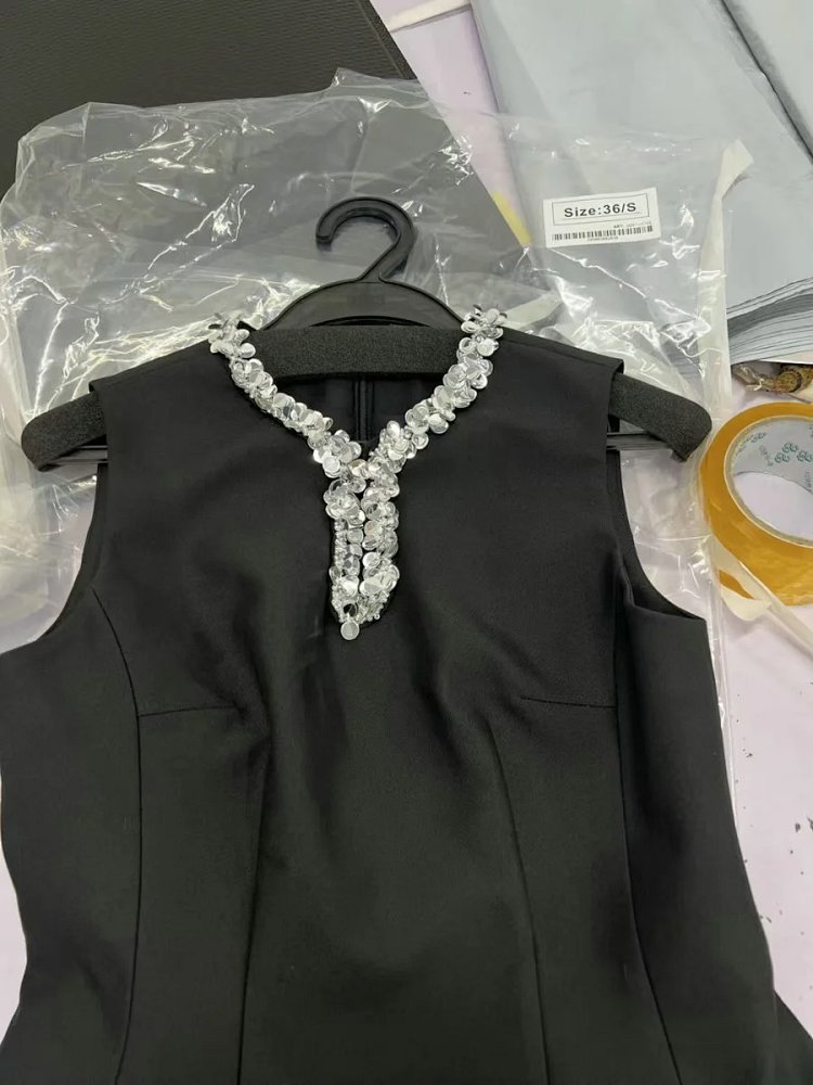 Temperament  skirt   socialite solid color sleeveless waist cinching slimming dress | Yoyubuy Spread