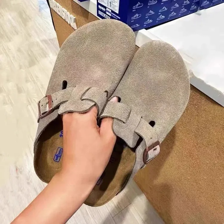 Sandals Baotou Fishing Slippers Cork Shoes Outerwear Half Shoes Cowhide Summer Thick Sole Sneakers
