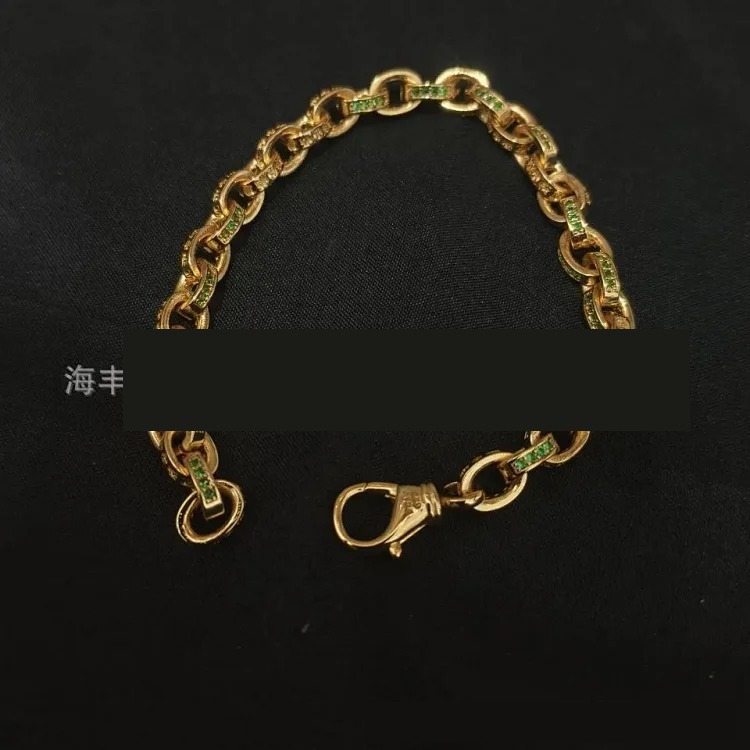Chrome Hearts Vintage Unisex Couple Silver Bracelet